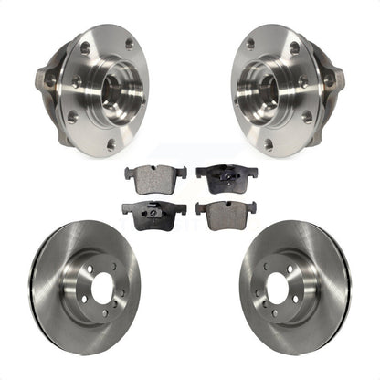 Hub Bearing Assembly Disc Brake Rotors And Ceramic Pads Front Kit For BMW X3 X4