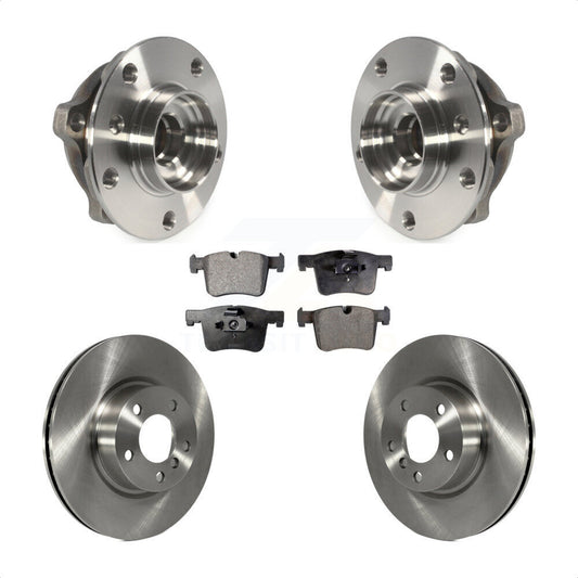 Hub Bearing Assembly Disc Brake Rotors And Ceramic Pads Front Kit For BMW X3 X4