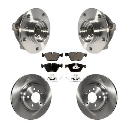 Hub Bearing Assembly Disc Brake Rotors And Pads Front Kit For BMW 528i xDrive