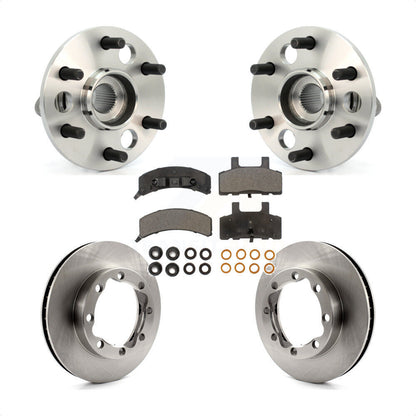 Hub Bearing Disc Brake Rotor Pad Front Kit For 1994 K1500 Suburban Chevrolet GMC