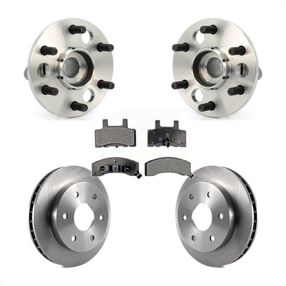 Hub Bearing Brake Rotor And Pad Front Kit For Chevrolet K2500 Suburban K1500 GMC