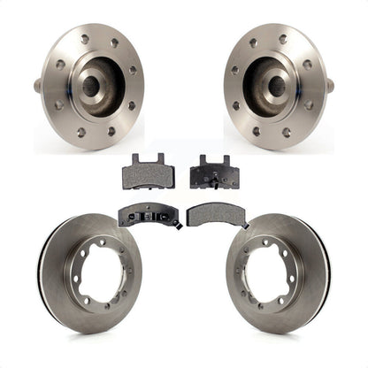 Hub Bearing Brake Rotor Pad Front Kit For 99 Dodge Ram 2500 4WD with 2-Wheel ABS