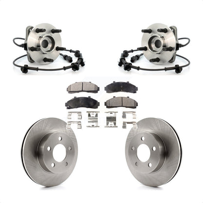 Hub Bearing Assembly Brake Rotor Pad Front Kit For Ford Ranger Mazda B4000 B3000