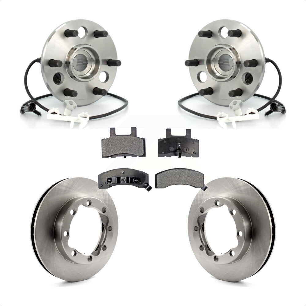 Hub Bearing Brake Rotor Pad Front Kit For Chevrolet Tahoe 4WD with DIESEL engine
