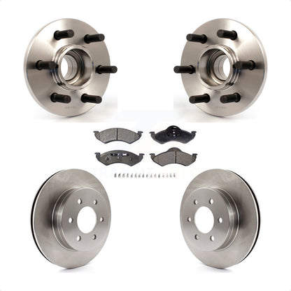 Hub Bearing Disc Brake Rotor & Pads Front Kit For 2000-2002 Dodge Dakota Durango