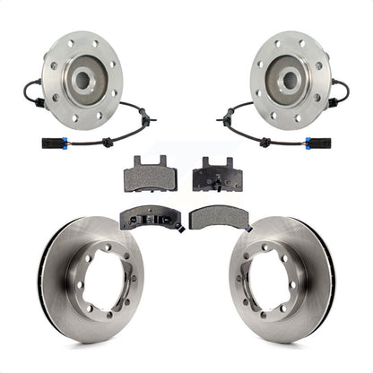 Hub Bearing Brake Rotor Pads Front Kit For K2500 Chevrolet GMC K3500 K1500 Tahoe