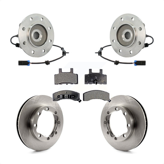Hub Bearing Brake Rotor Pads Front Kit For K2500 Chevrolet GMC K3500 K1500 Tahoe