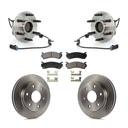 Hub Bearing Disc Brake Rotor & Pads Front Kit For Chevrolet Astro GMC Safari RWD