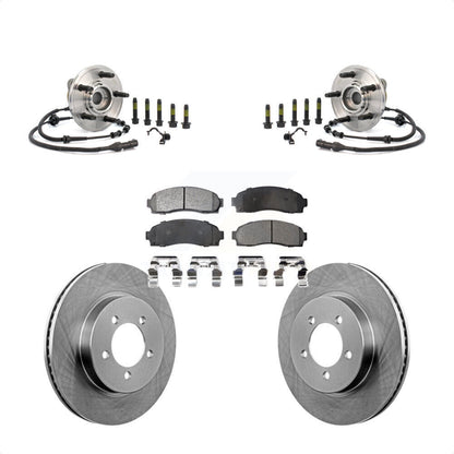 Hub Bearing Disc Brake Rotor Pad Front Kit For Ford Explorer Mercury Mountaineer