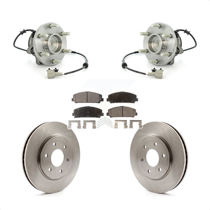 Hub Bearing Assembly Disc Brake Rotors And Pads Front Kit For Suzuki Equator