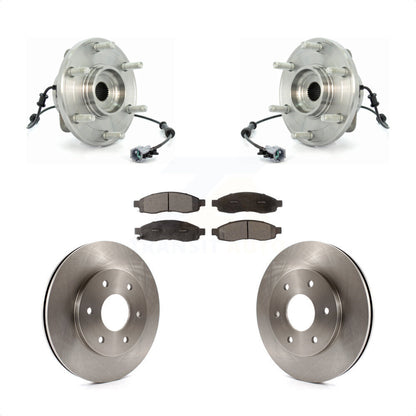 Hub Bearing Brake Rotor & Pads Front Kit For Nissan TITAN Pathfinder Armada QX56