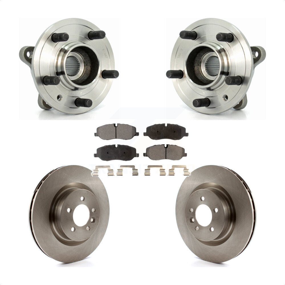 Hub Bearing Brake Rotor & Pads Front Kit For Land Rover Range Sport Supercharged