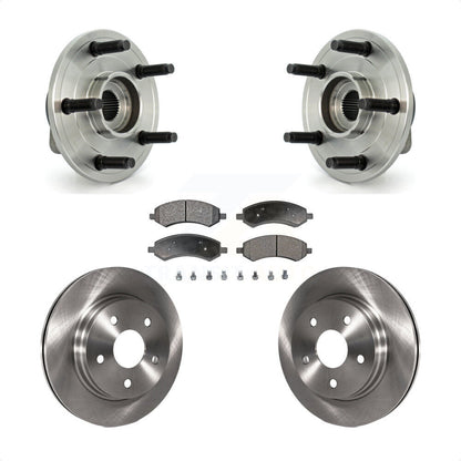 Hub Bearing Disc Brake Rotor Pads Front Kit For Dodge Ram 1500 With 5 Lug Wheels