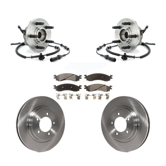 Hub Bearing Disc Brake Rotor Pads Front Kit For Ford Explorer Sport Trac Mercury