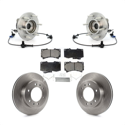 Hub Bearing Assembly Disc Brake Rotor And Pads Front Kit For 2006-2008 Hummer H3