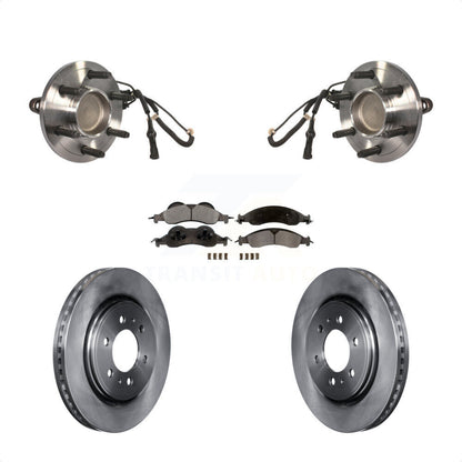 Hub Bearing Brake Rotor Pads Front Kit For Ford Expedition Lincoln Navigator RWD