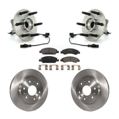 Hub Bearing Brake Rotor Pad Front Kit For Chevrolet GMC Sierra 1500 Silverado XL