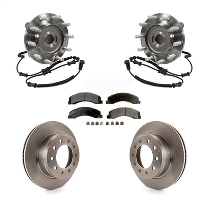 Hub Bearing Assembly Disc Brake Rotor And Pads Front Kit For Ram Dodge 4500 5500