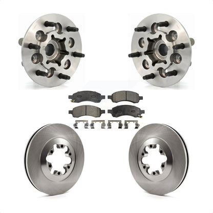 Hub Bearing Assembly Brake Rotor Pad Front Kit For Chevrolet Colorado GMC Canyon