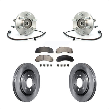 Hub Bearing Assembly Brake Rotor Pad Front Kit For Ford F-150 Expedition Lincoln