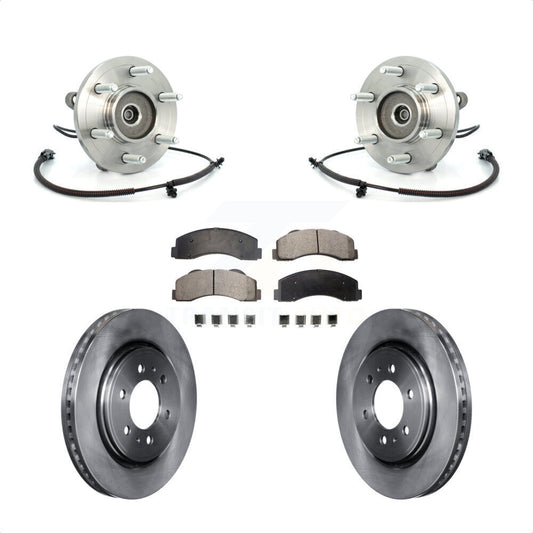 Hub Bearing Assembly Brake Rotor Pad Front Kit For Ford F-150 Expedition Lincoln