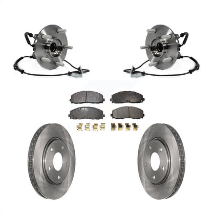 Hub Bearing Assembly Disc Brake Rotor And Pads Front Kit For Dodge Grand Caravan