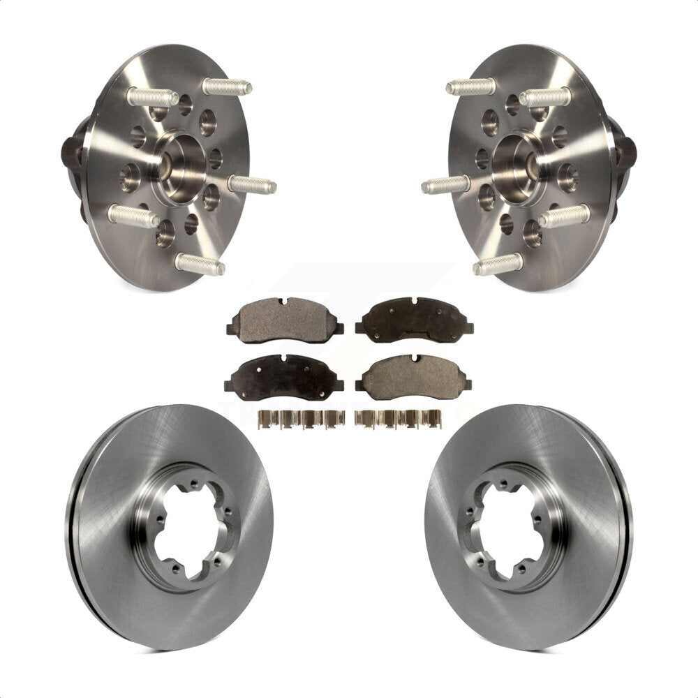 Hub Bearing Assembly Brake Rotor Pads Front Kit For Ford Transit-250 Transit-150