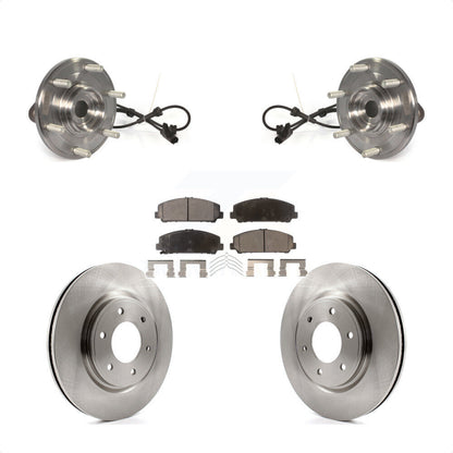 Hub Bearing Assembly Disc Brake Rotor And Pads Front Kit For Nissan TITAN Armada