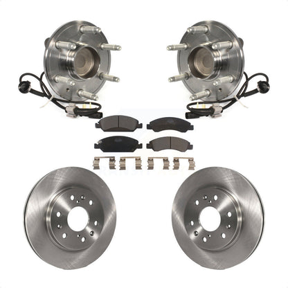 Hub Bearing Brake Rotor Pad Front Kit For GMC Sierra 1500 Chevrolet Silverado XL