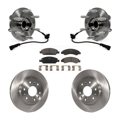 Hub Bearing Brake Rotor Pad Front Kit For GMC Sierra 1500 Chevrolet Silverado XL