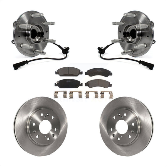 Hub Bearing Brake Rotor Pad Front Kit For GMC Sierra 1500 Chevrolet Silverado XL