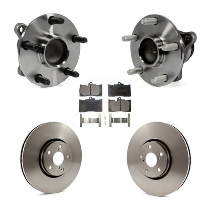 Hub Bearing Brake Rotor & Pad Front Kit (5Pc) For Lexus IS350 GS350 GS450h GS430