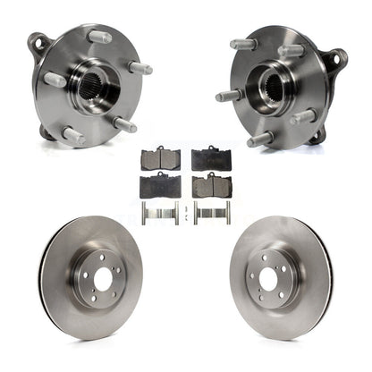Hub Bearing Brake Rotor & Pads Front Kit (5Pc) For Lexus IS300 IS350 GS350 RC350