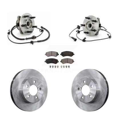 Hub Bearing Assembly Disc Brake Rotor And Ceramic Pad Front Kit For Jeep Liberty