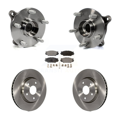 Hub Bearing Assembly Disc Brake Rotors And Pads Front Kit For Lexus IS250 AWD