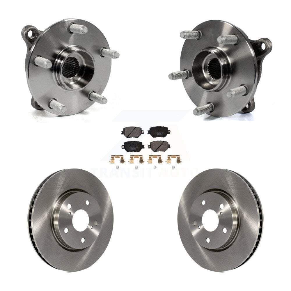 Hub Bearing Assembly Disc Brake Rotor And Ceramic Pads Front Kit For Lexus IS250