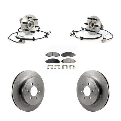 Hub Bearing Disc Brake Rotor Pad Front Kit For Dodge Dakota 4WD with 4-Wheel ABS