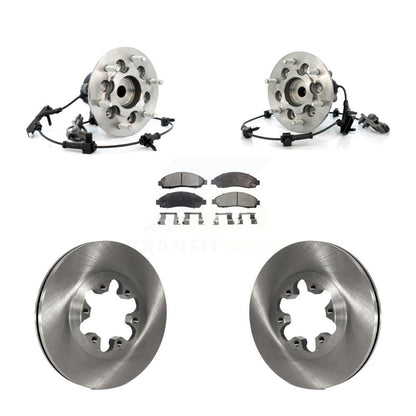 Hub Bearing Disc Brake Rotor Pad Front Kit For Chevrolet Colorado GMC Canyon RWD