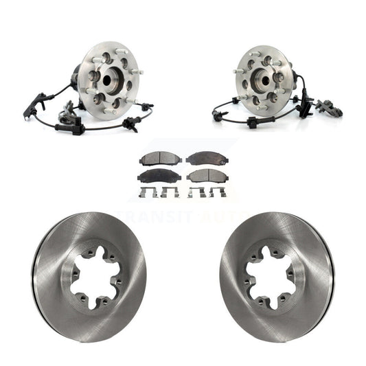Hub Bearing Disc Brake Rotor Pad Front Kit For Chevrolet Colorado GMC Canyon RWD