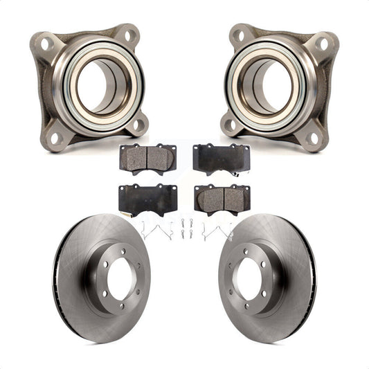 Wheel Bearing Assembly Brake Rotor Pads Front Kit For Toyota 4Runner Lexus GX470