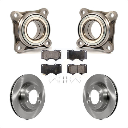 Wheel Bearing Brake Rotor Pad Front Kit For 2010-2023 Toyota 4Runner Lexus GX460