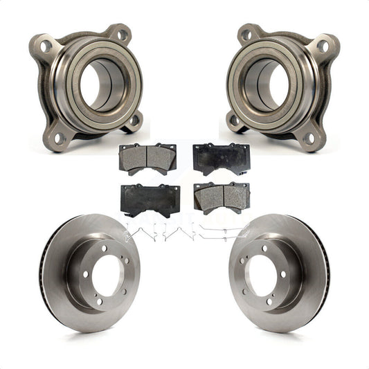 Wheel Bearing Disc Brake Rotor Pad Front Kit For Lexus LX570 Toyota Land Cruiser