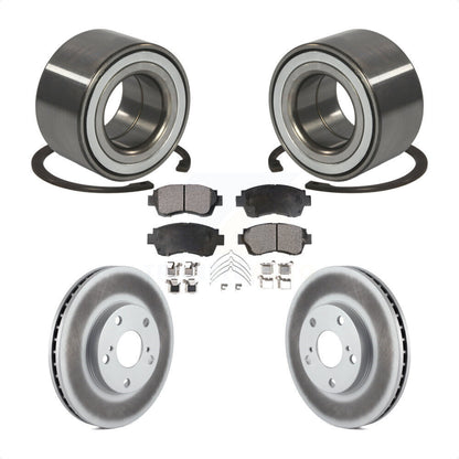 Wheel Bearing Coated Brake Rotor & Pads Front Kit For Toyota Camry Sienna Avalon