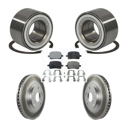 Wheel Bearing Coated Disc Brake Rotor & Pads Front Kit For 1999-2001 Lexus RX300