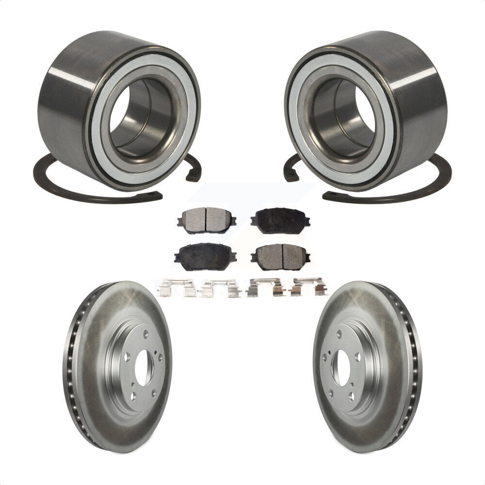 Wheel Bearing Coated Disc Brake Rotors And Pads Front Kit For Toyota Camry