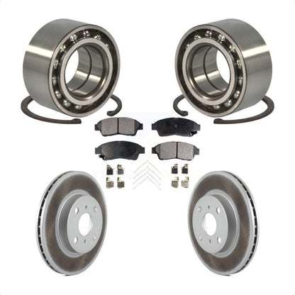 Wheel Bearing Coated Disc Brake Rotor Pad Front Kit For Toyota Corolla Geo Prizm
