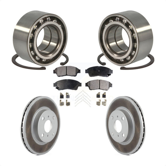 Wheel Bearing Coated Disc Brake Rotor Pad Front Kit For Toyota Corolla Geo Prizm