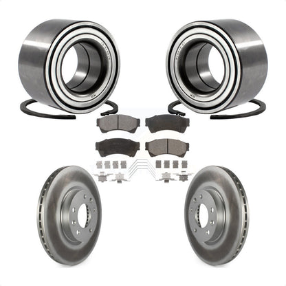 Wheel Bearing Coat Brake Rotor Pad Front Kit For Ford Fusion Mazda 6 Lincoln MKZ