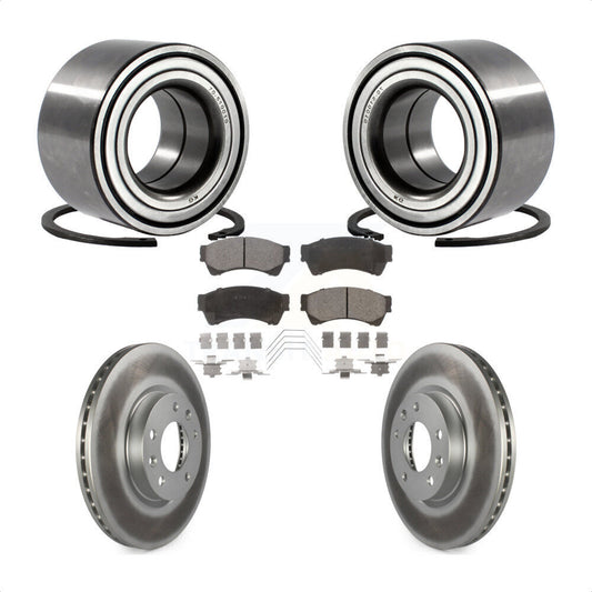 Wheel Bearing Coat Brake Rotor Pad Front Kit For Ford Fusion Mazda 6 Lincoln MKZ