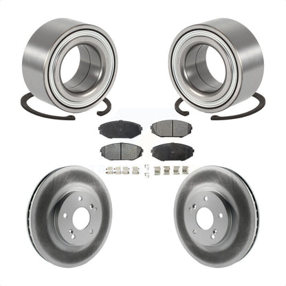 Wheel Bearing Coated Disc Brake Rotor And Pads Front Kit For 2001-2002 Acura MDX